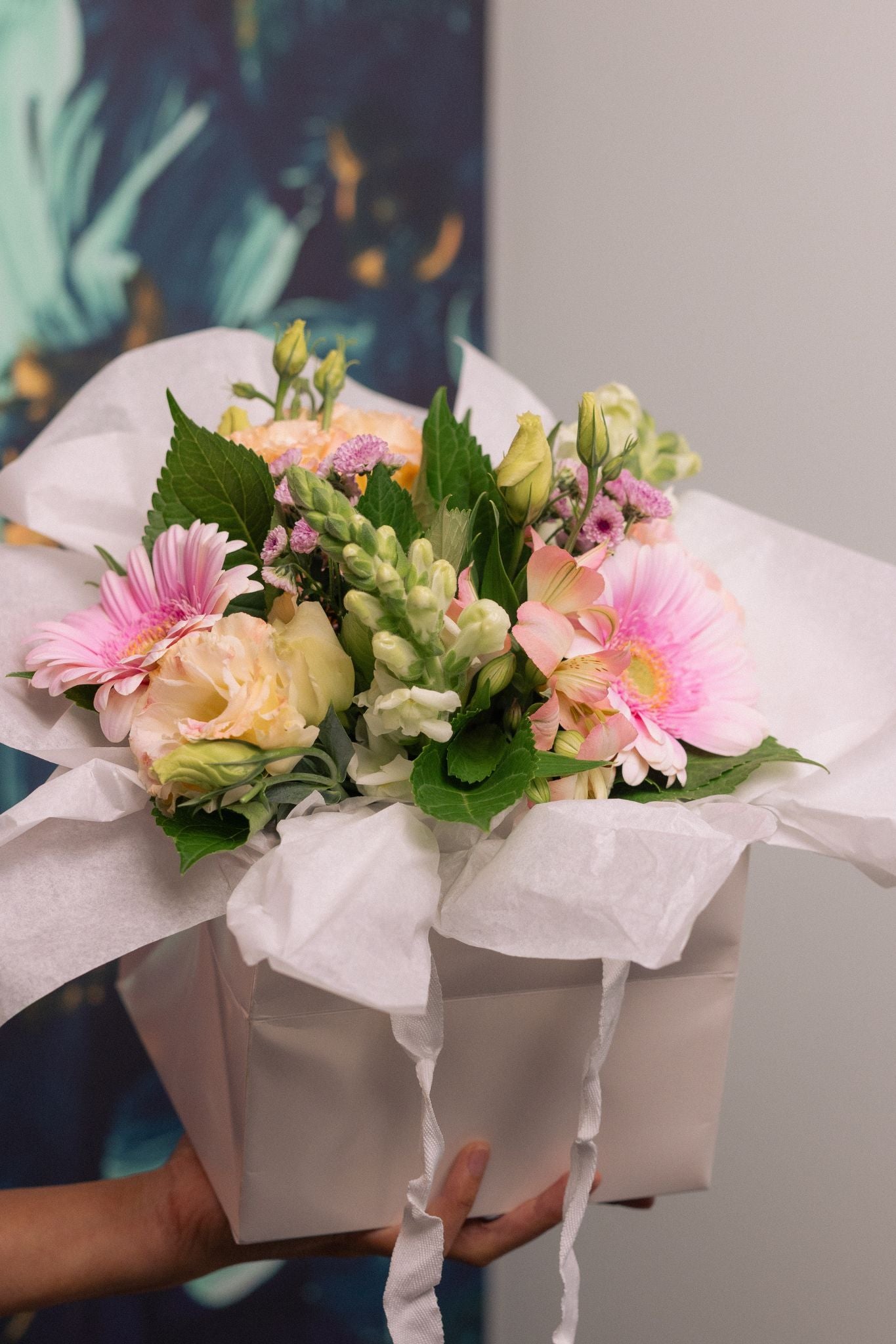 Soft Pastels Flower Bag