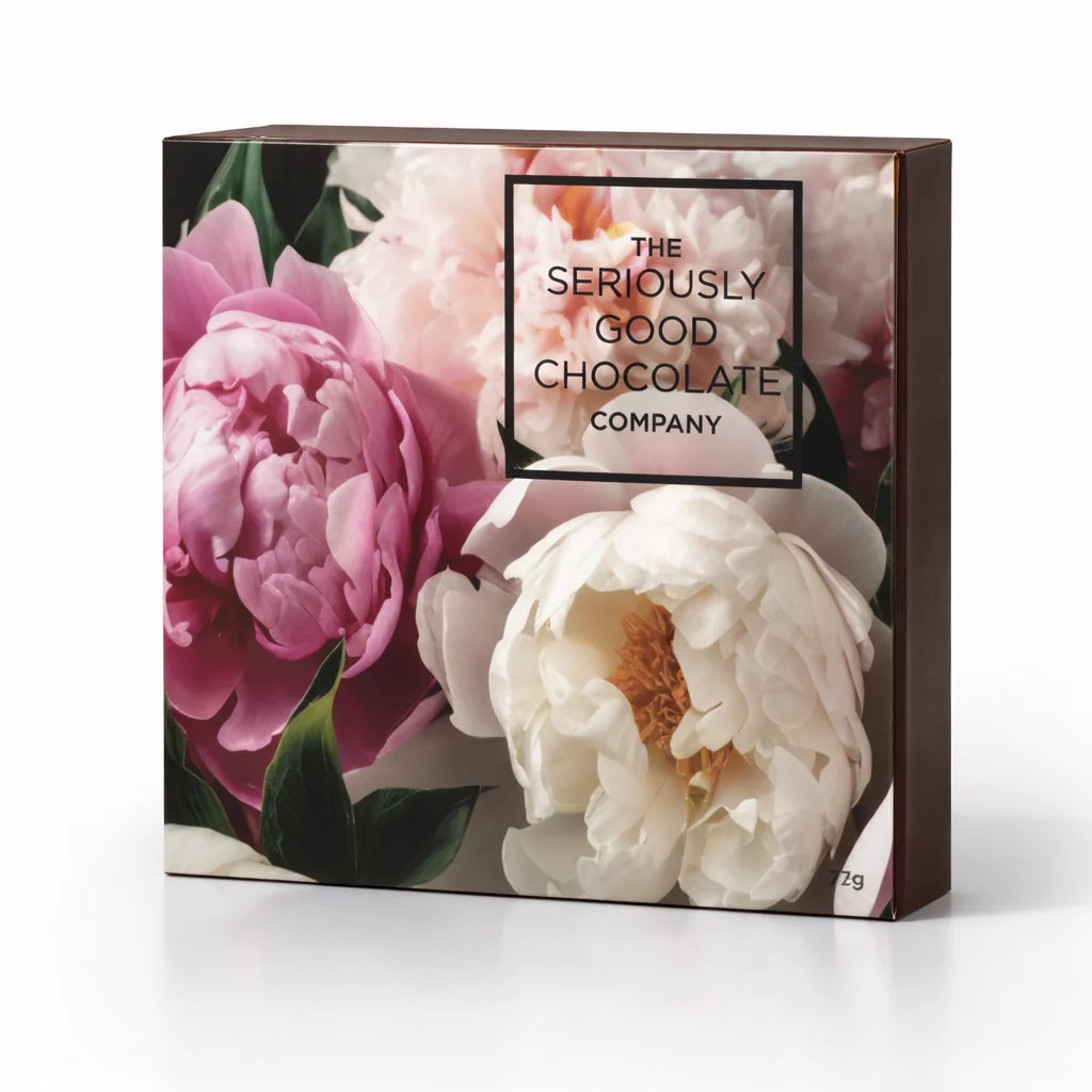 Flowers Collection 4 Piece Chocolate Box from Seriously Good Chocolate