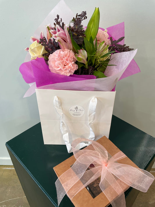 Mother’s Day Bloom Basket & Classic Sweet Treats Gift Pack