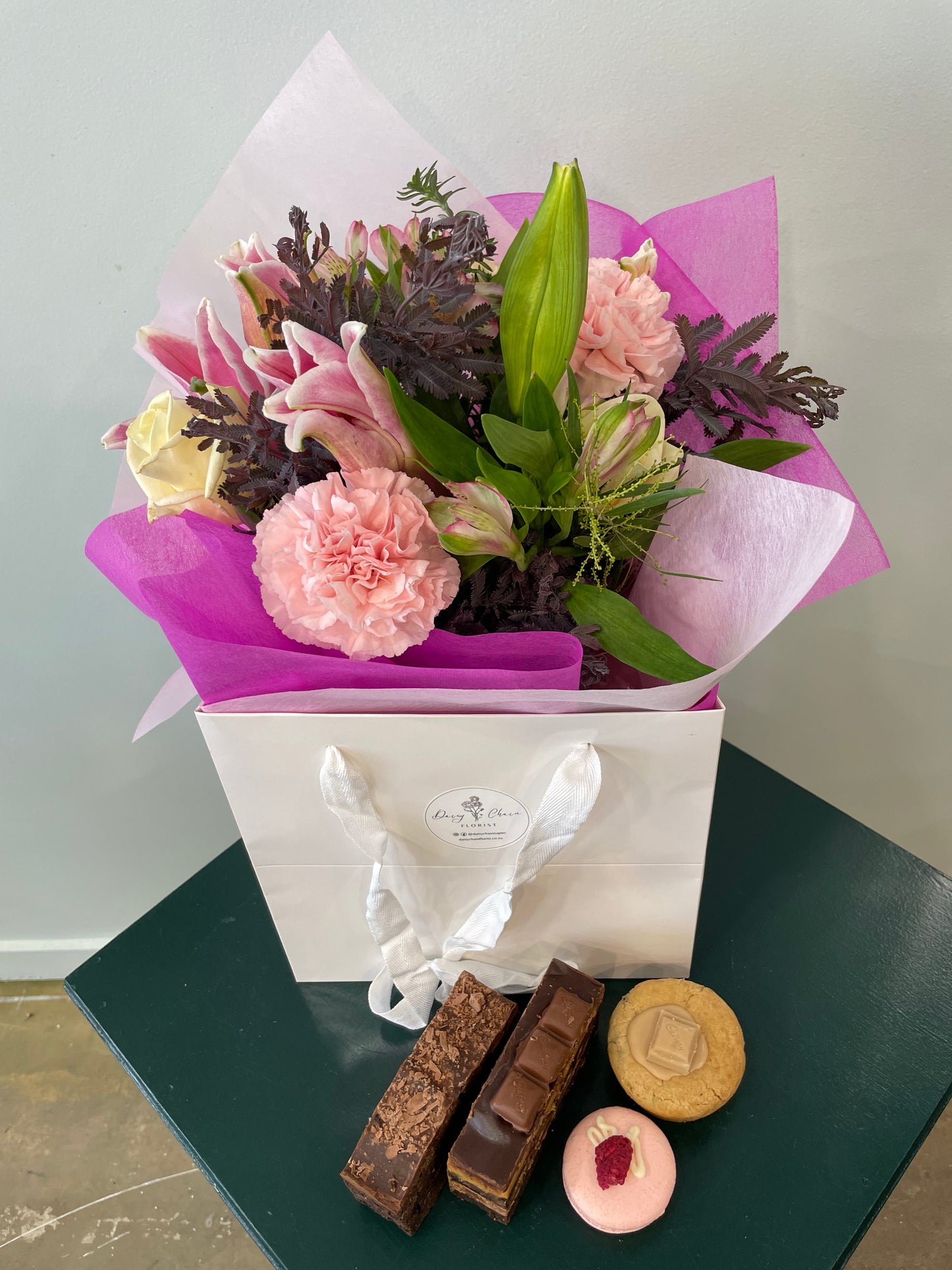 Mother’s Day Bloom Basket & Classic Sweet Treats Gift Pack