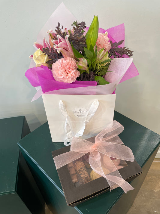 Mother’s Day Bloom Basket & Deluxe Sweet Treats Gift Pack