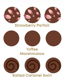 Floral 9 Piece Chocolate Box