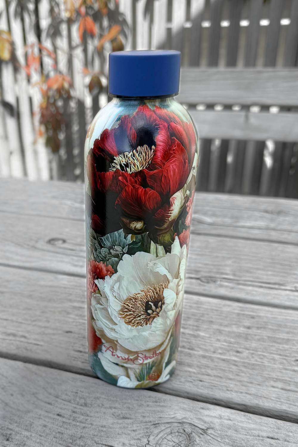 Annah Stretton Adorable floral insulated water bottle