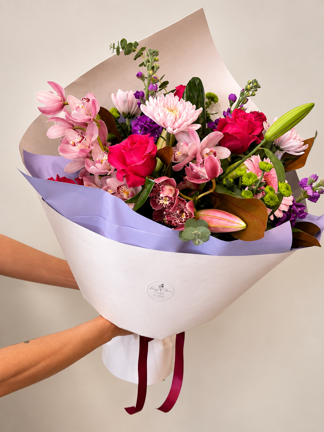 Premium seasonal flowers arranged by Daisy Chain Florist in Napier