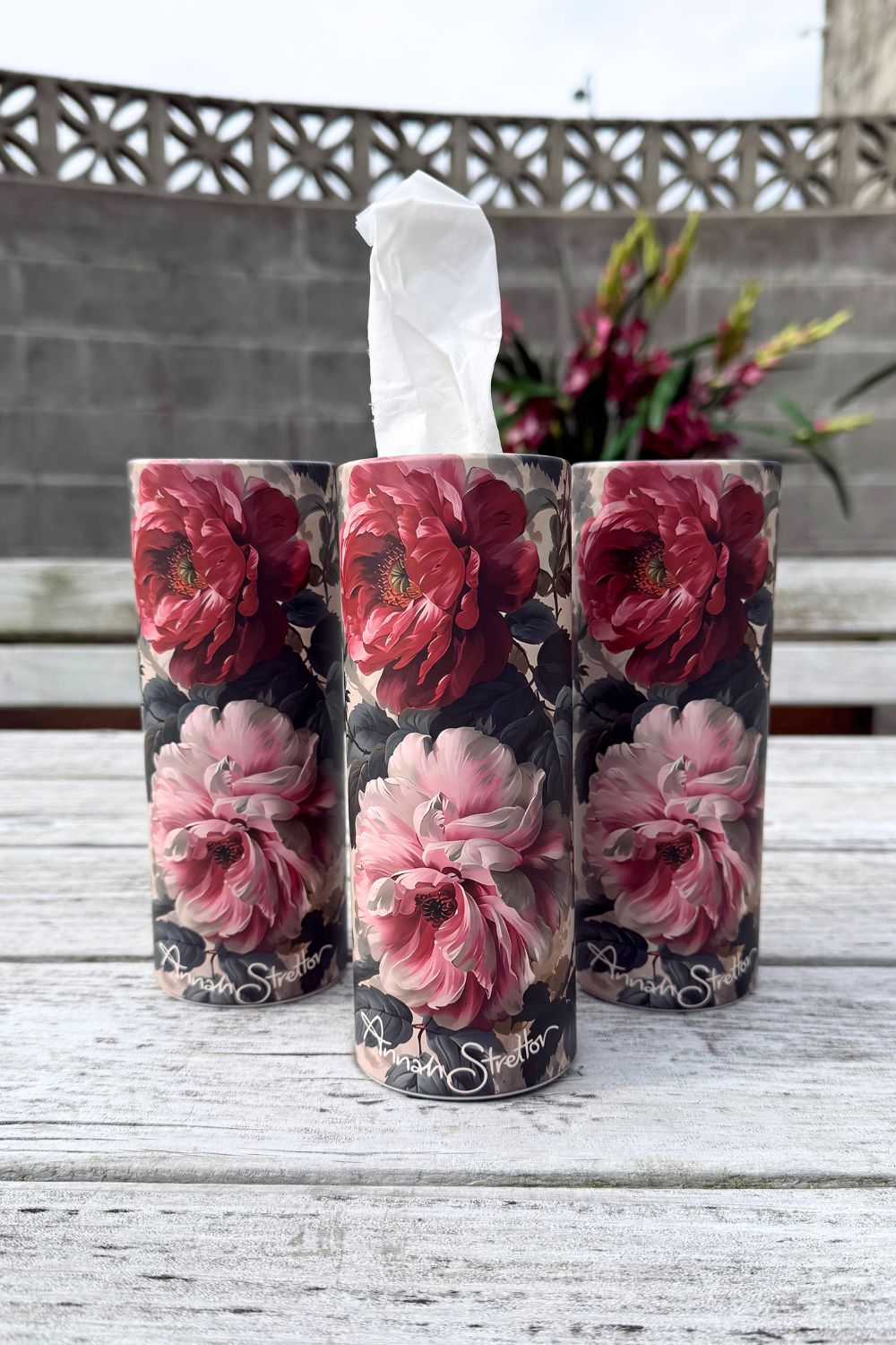 Annah Stretton Refillable Tissue Cylinder 3 Pack, Fluffy Baby